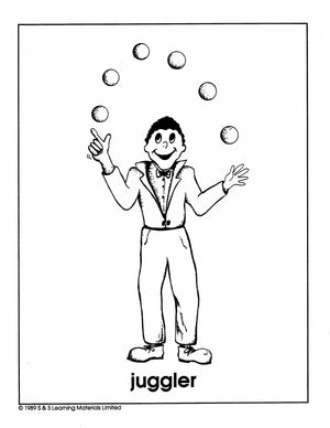 Circus Magic Black & White Picture Collection Grade 1-3
