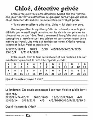 Compréhension de textes de fiction pour filles 3e année