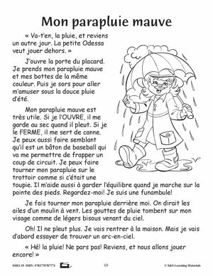 Compréhension de textes de fiction pour filles 3e année