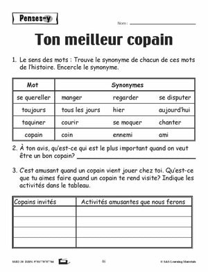 Compréhension de textes de fiction pour garçons 2e année