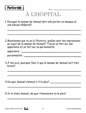 Compréhension de textes de fiction pour garçons 3e année