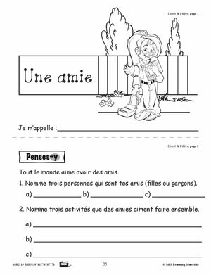 Compréhension de textes informatifs pour filles 1e année