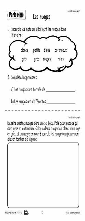 Compréhension de textes informatifs pour filles 1e année