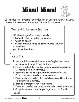 Compréhension de textes informatifs pour filles 2e année