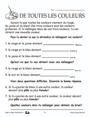 Compréhension de textes informatifs pour filles 2e année