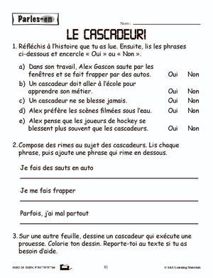 Compréhension de textes informatifs pour garçons 3e année