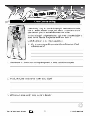 Cross-Country Skiing Gr. 4-8 E-Lesson Plan