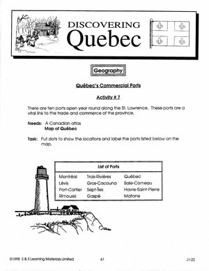 Discover Quebec Grades 5-7