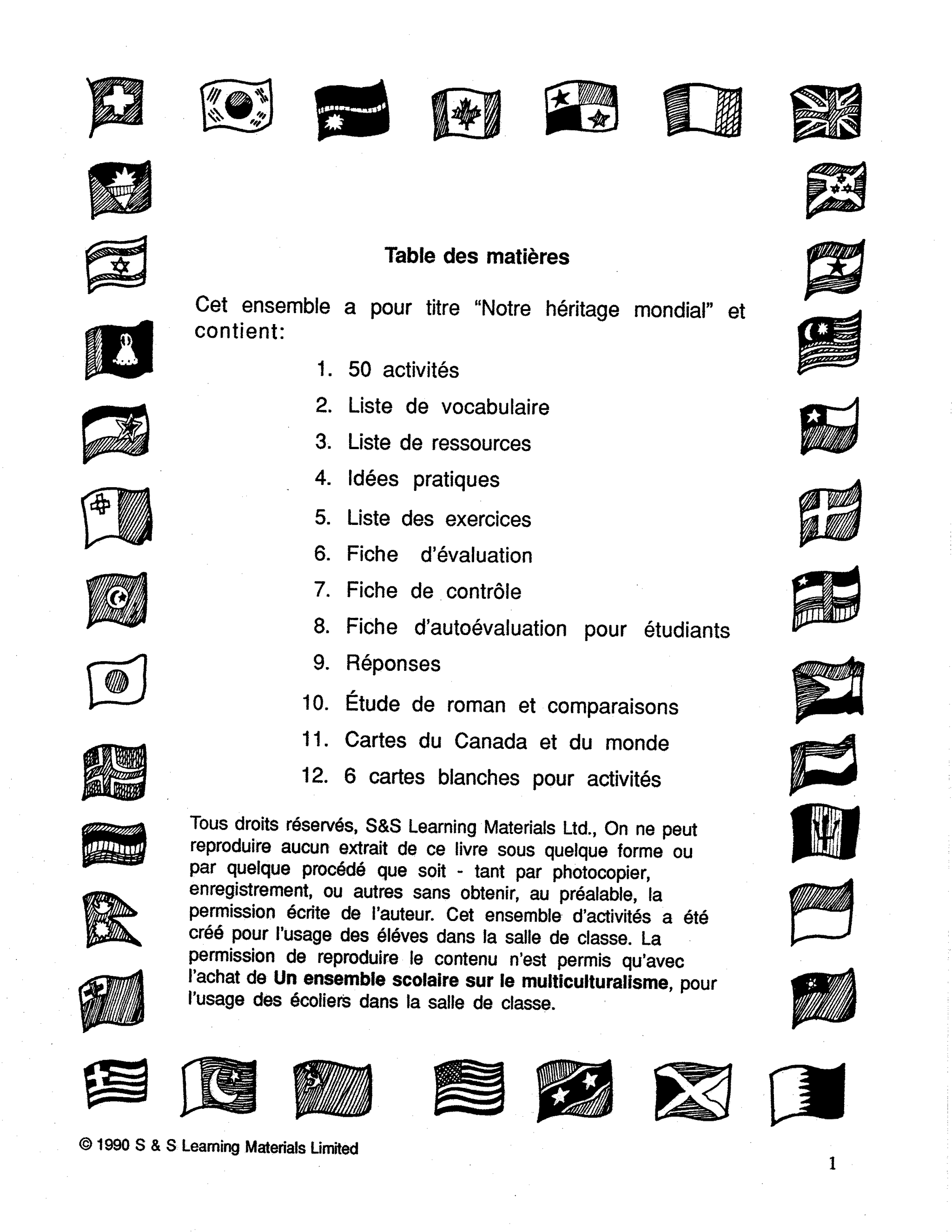Notre patrimoine mondial  5e à 7e année