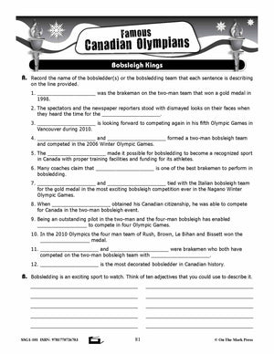 Bobsleigh Kings Gr. 4-8 E-Lesson Plan