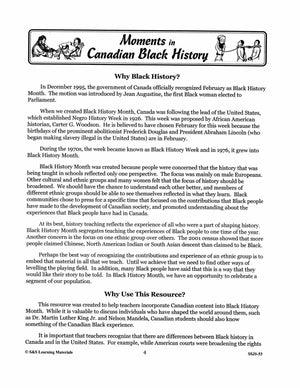 Abolition: Slavery's End- Canadian Black History Worksheet Gr 4-8