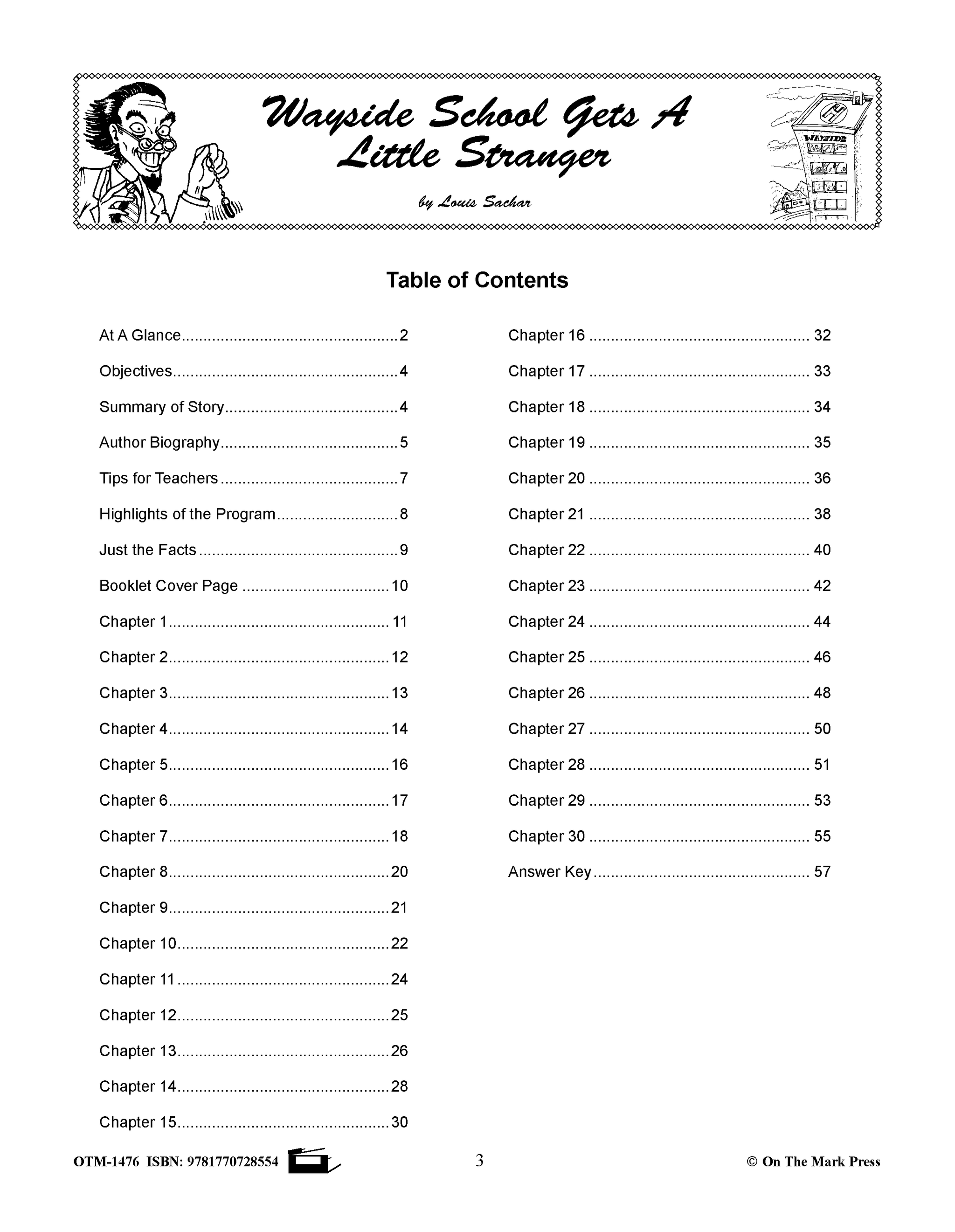 Wayside School 3‑Book Novel Study Bundle