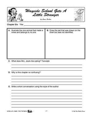 Wayside School 3‑Book Novel Study Bundle