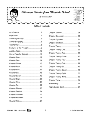 Wayside School 3‑Book Novel Study Bundle