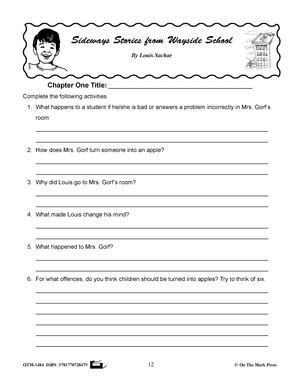 Wayside School 3‑Book Novel Study Bundle