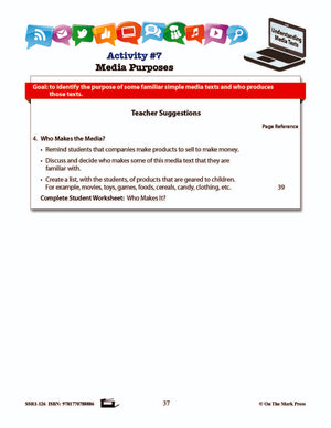 Media Purposes Gr. 2-3 E-Lesson Plan