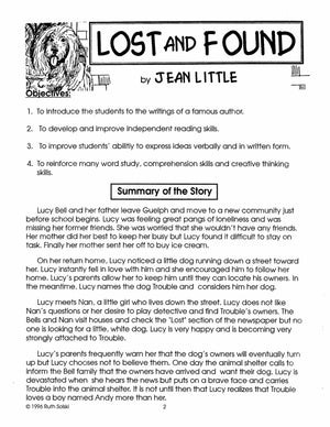 Lost & Found, by Jean Little Lit Link Grades 4-6