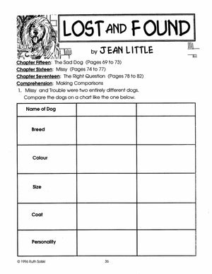 Lost & Found, by Jean Little Lit Link Grades 4-6