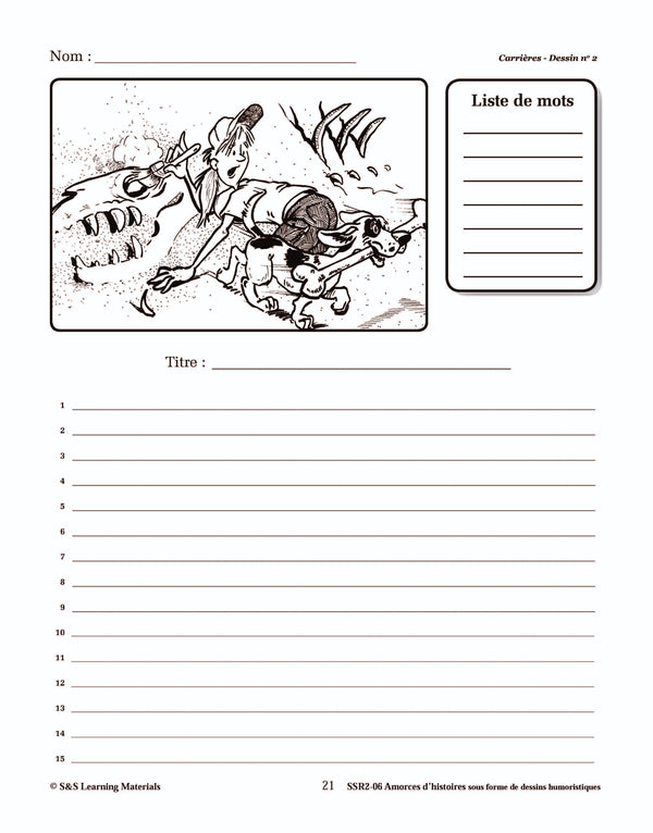 Amorces d'histoires de carrières sous forme de dessins humoristiques 4