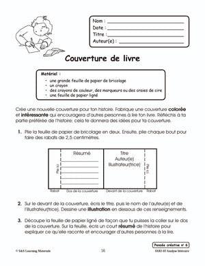Pensée créative 1e à 3e année : activités d'analyse littéraire