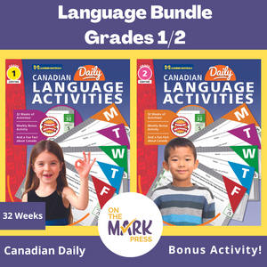 Canadian Language Activities Split Grades 1/2 $avings Bundle!