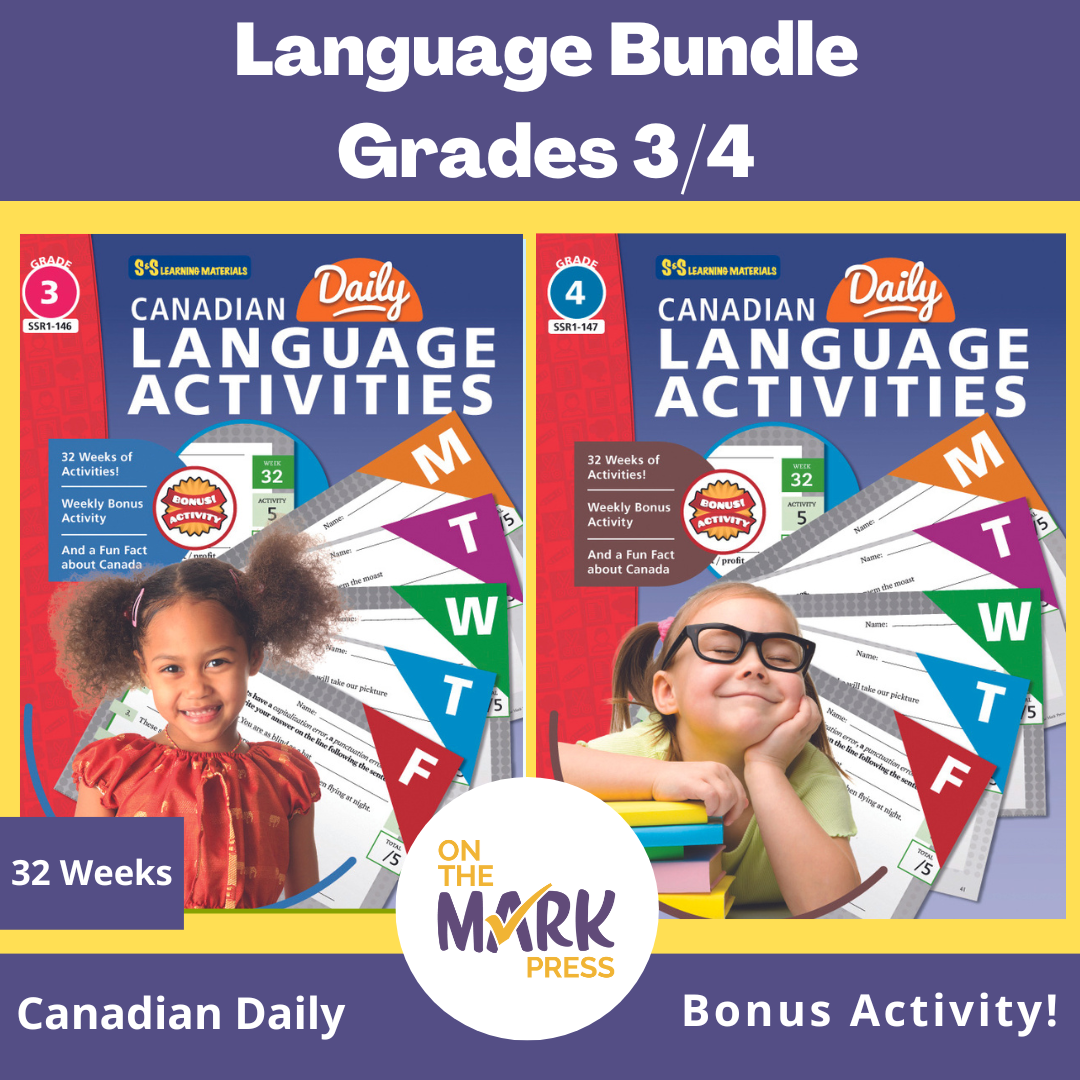 Canadian Language Activities Split Grades 3/4 $avings Bundle!