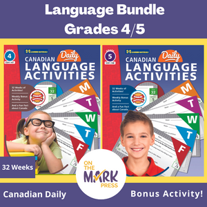 Canadian Language Activities Split Grades 4/5 $avings Bundle!