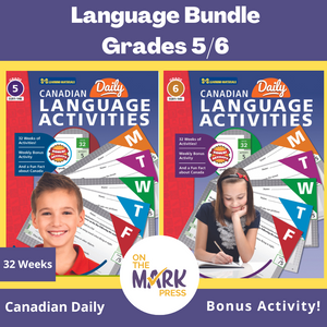 Canadian Language Activities Split Grades 5/6 $avings Bundle!