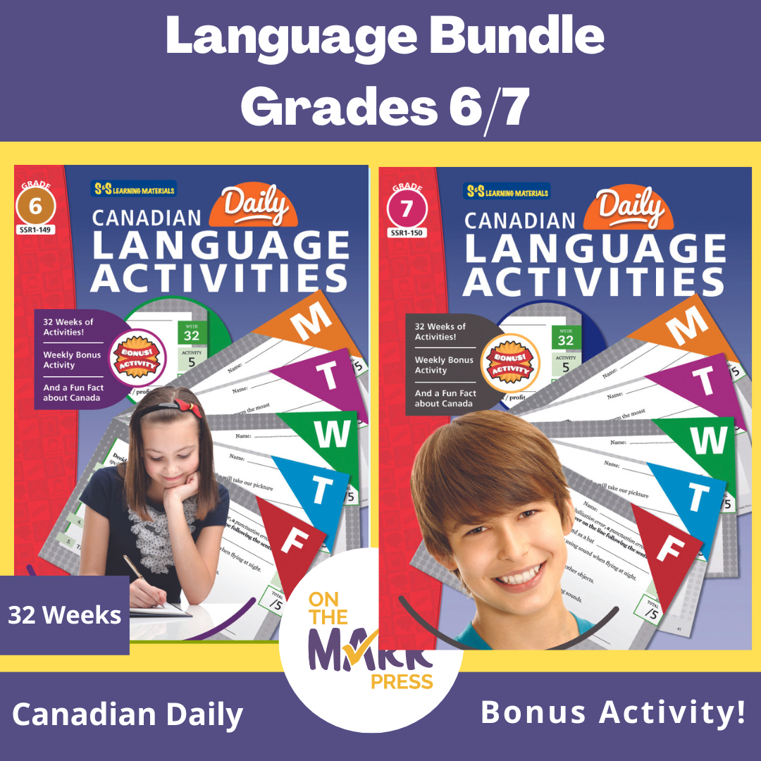 Canadian Language Activities Split Grades 6/7 $avings Bundle!
