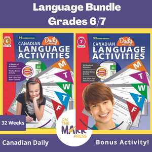 Canadian Language Activities Split Grades 6/7 $avings Bundle!