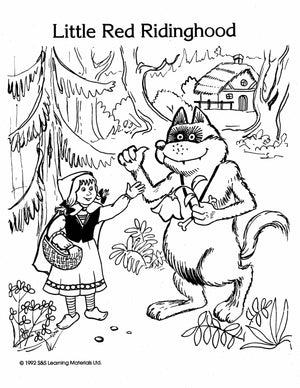 Fairy Tales Black & White Picture Collection Grade K-8