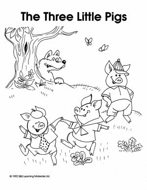 Fairy Tales Black & White Picture Collection Grade K-8