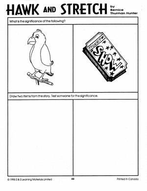 Hawk & Stretch, by Bernice Thurman Hunter Lit Link/Novel Study Grades 4-6