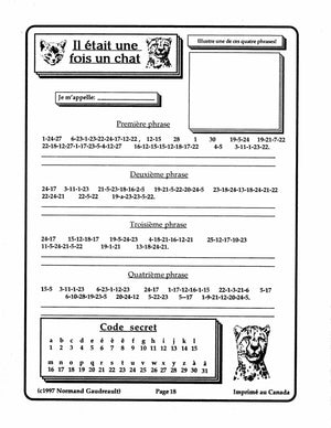 Il était une fois un chat 4e à 6e année