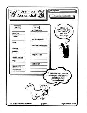 Il était une fois un chat 4e à 6e année