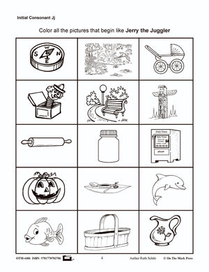 Initial Consonant Letter "J" Lesson # 15 Kindergarten - Grade 1 Lesson Plan