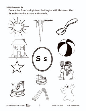 Initial Consonant Letter "S" Lesson # 1 Kindergarten - Grade 1 Lesson Plan