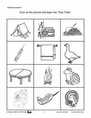 Initial Consonant Letter "T" Lesson # 8 Kindergarten - Grade 1 Lesson Plan