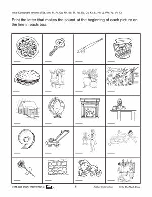 Initial Consonant Letter "X" Lesson # 20 Kindergarten - Grade 1 Lesson Plan