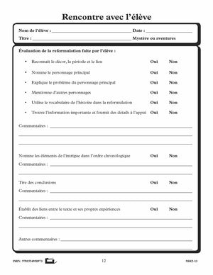 La littéracie par le mystère et l'aventure : Activités de vocabulaire 4e à 6e année