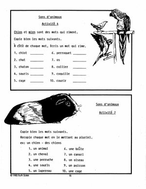 Les Animaux Familiers 3e à 4e année