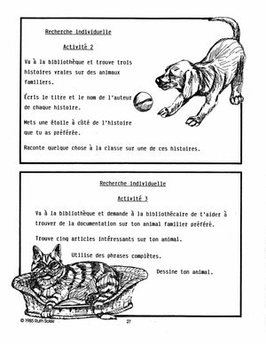 Les Animaux Familiers 3e à 4e année