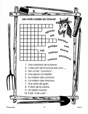 Les animaux de la ferme 2e à 3e année