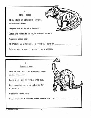 Les dinosaures 2e à 3e année