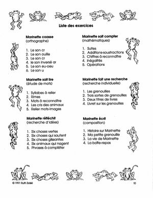 Les Grenouilles 1e à 2e année