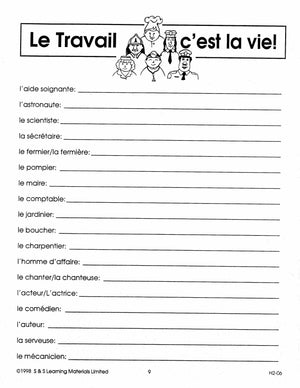Le travail c'est la vie! 7e et 8e année