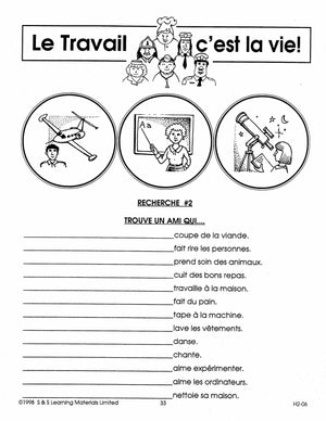 Le travail c'est la vie! 7e et 8e année