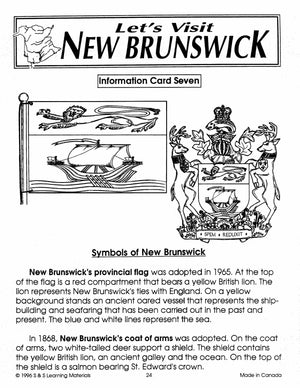 Let's Visit New Brunswick Grades 2-4