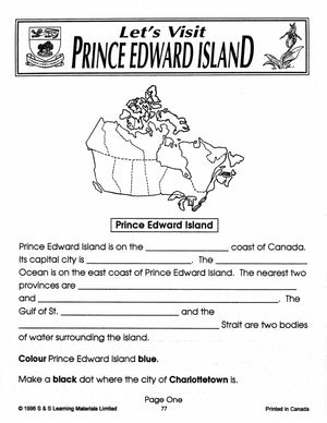 Let's Visit Prince Edward Island Grades 2-4