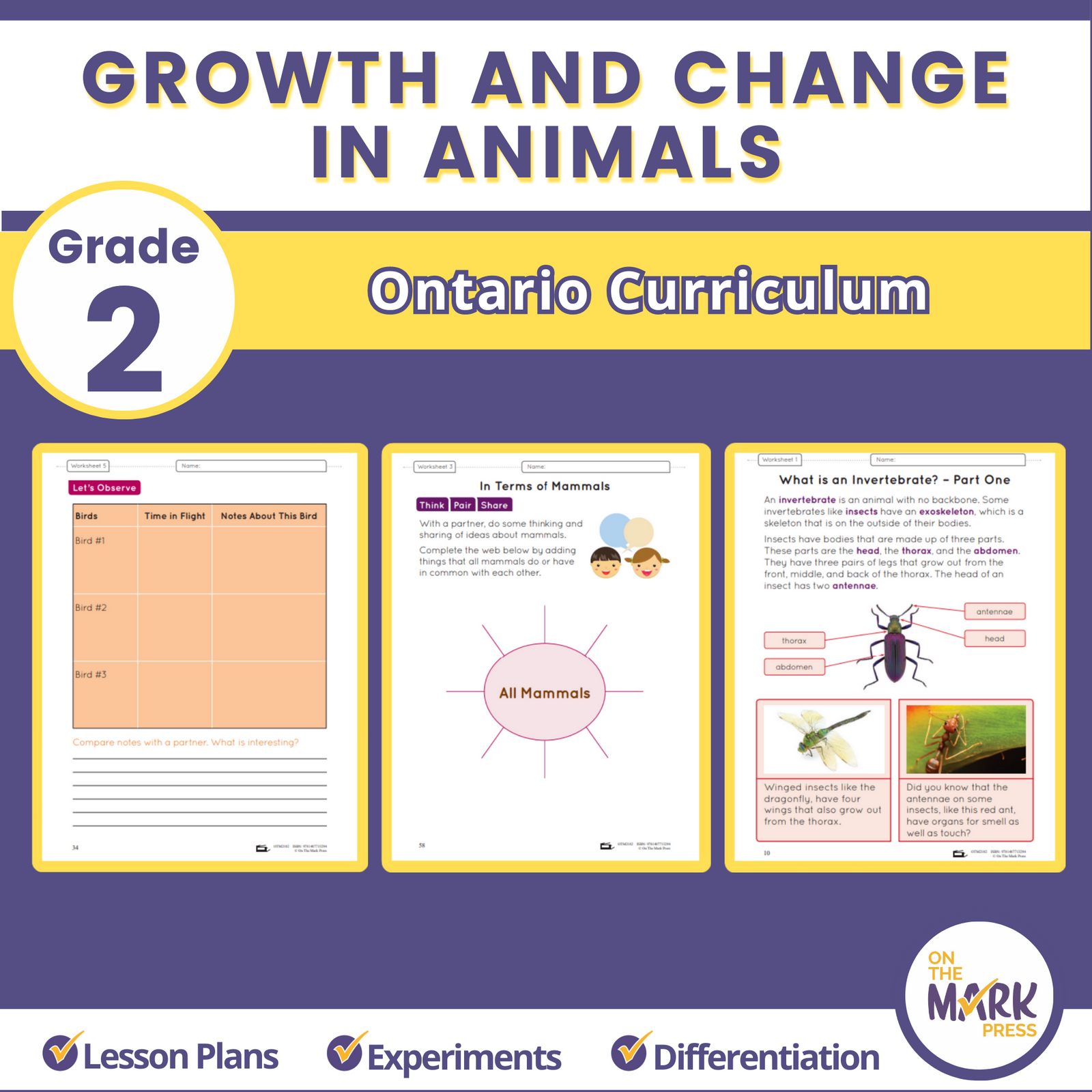 Life Systems Growth and Change in Plants Ontario Grade 3 Curriculum